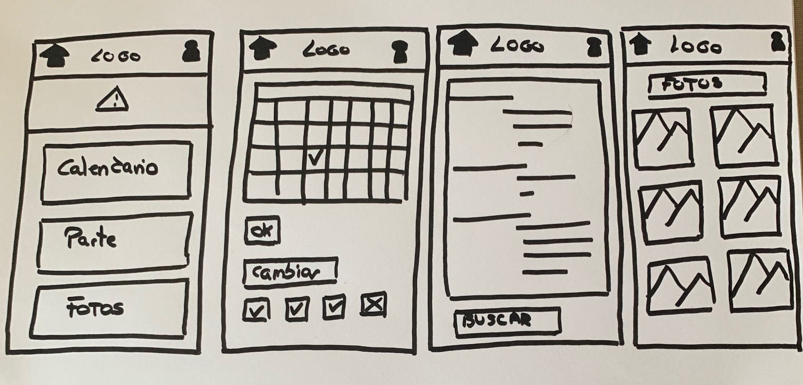 wireframe bajo nivel proyecto arbusto