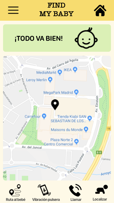 pantallas proyecto findmybaby