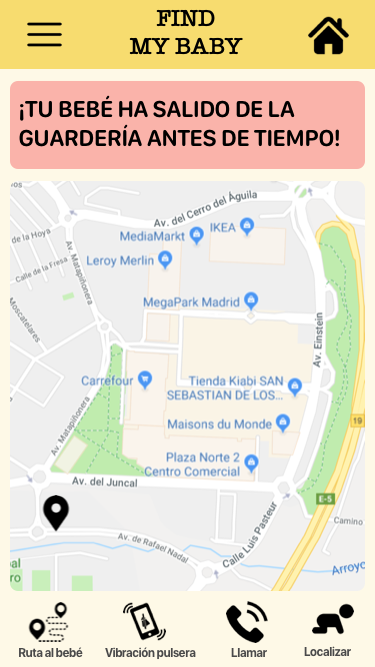 pantallas proyecto findmybaby