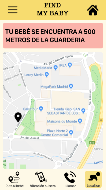pantallas proyecto findmybaby