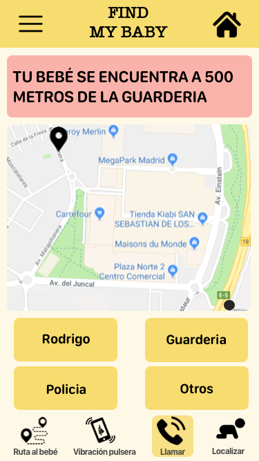 pantallas proyecto findmybaby