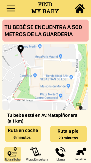 pantallas proyecto findmybaby