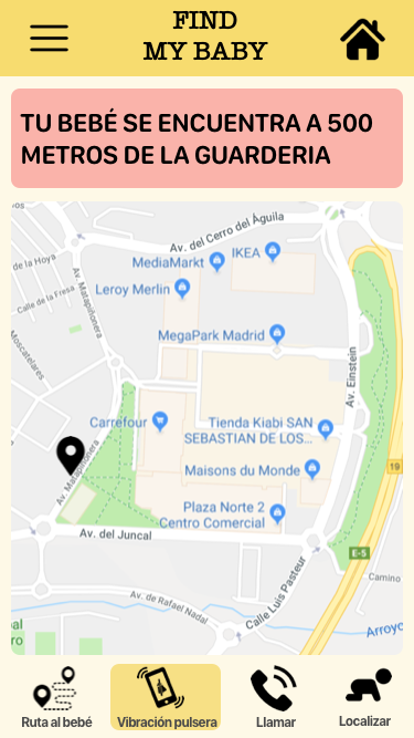 pantallas proyecto findmybaby
