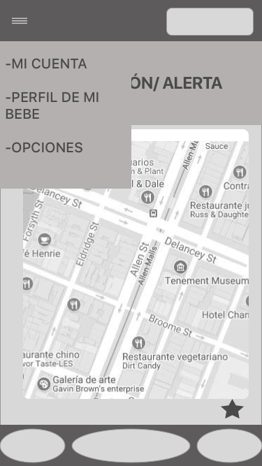 wireframe proyecto findmybaby
